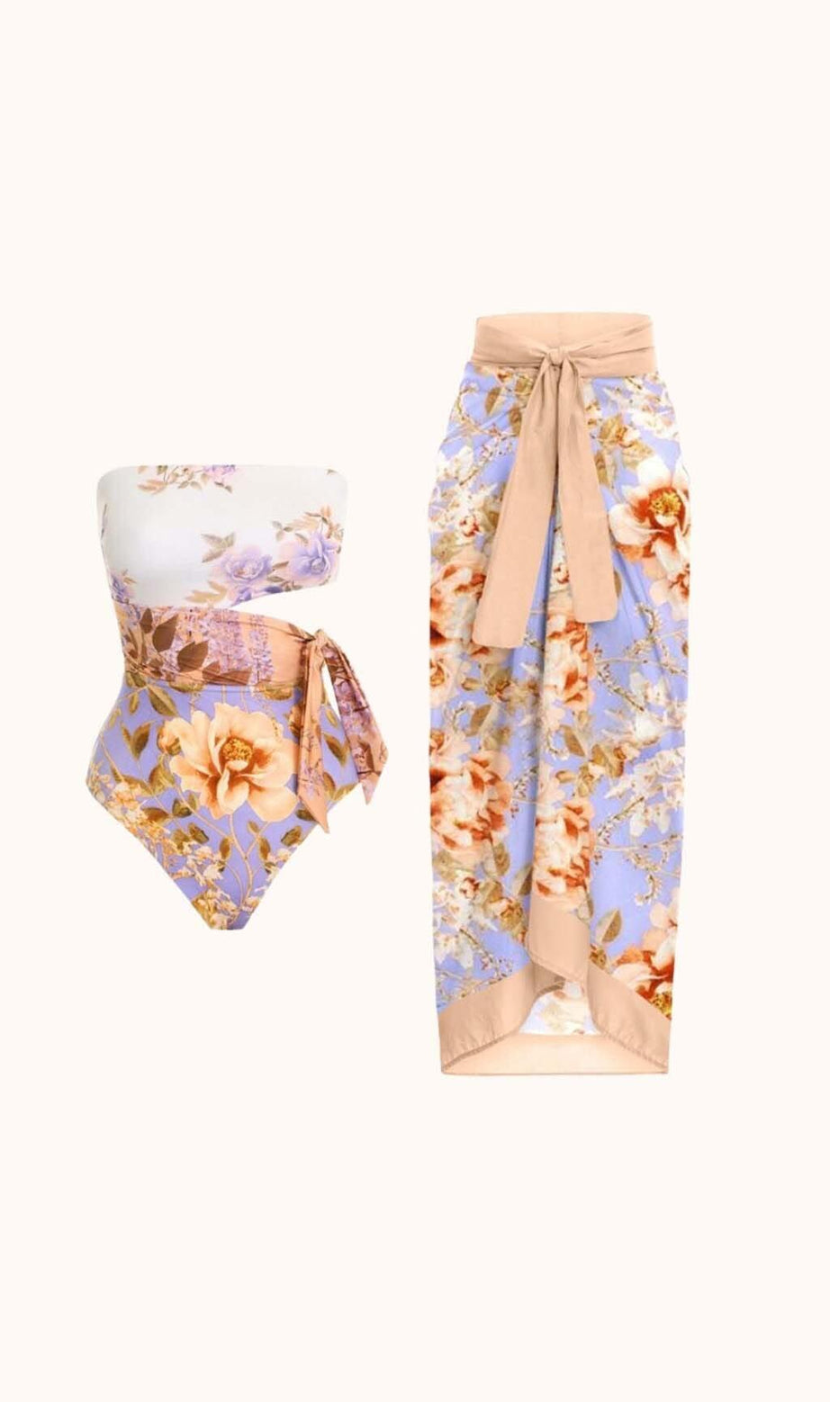 Maybelle Floral Swimwear Two Piece Set