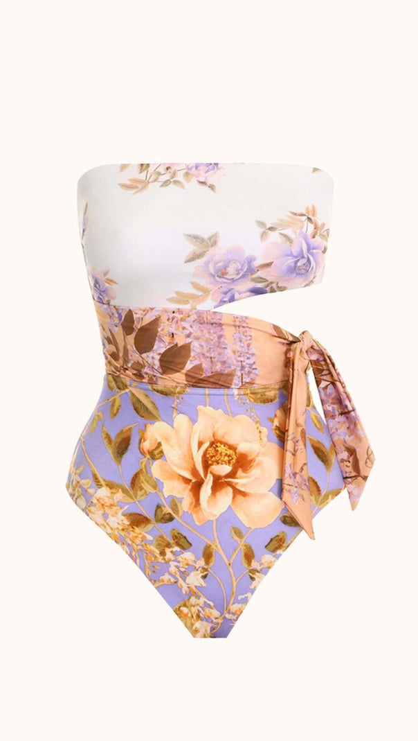 AIIZIE MAYBELLE FLORAL SWIMWEAR TWO PIECE SET - product image