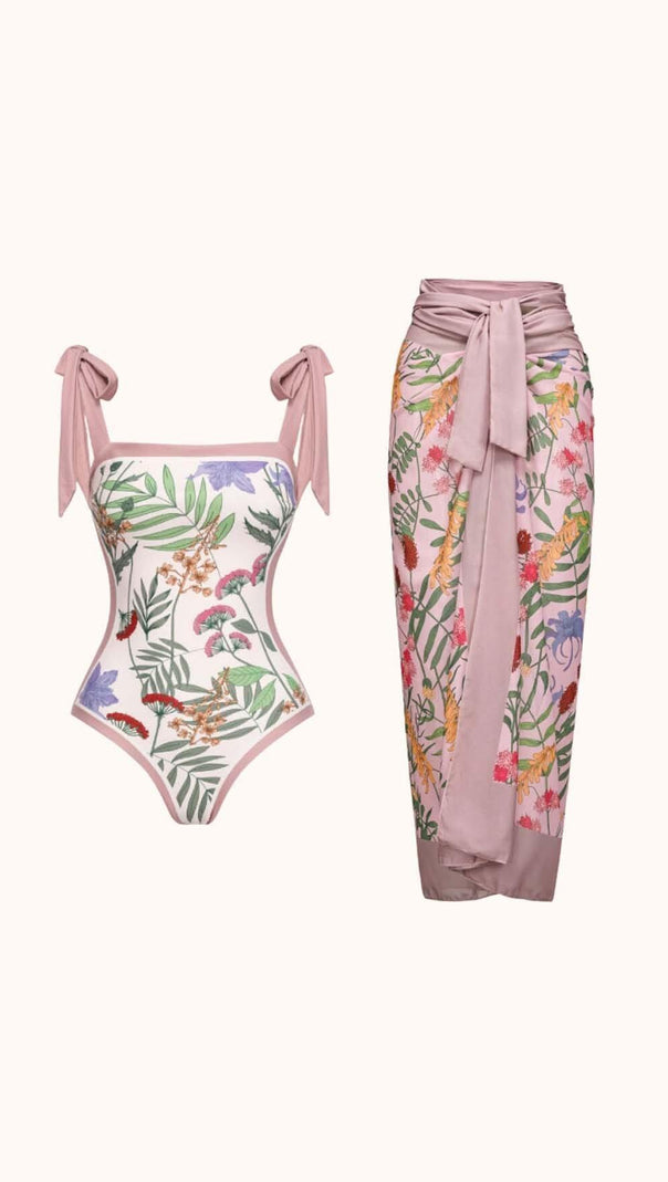 AIIZIE DOLLY PRINTED SWIMWEAR TWO PIECE SET - product image