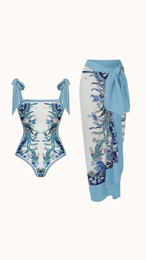 AIIZIE TABITHA PRINTED SWIMWEAR TWO PIECE SET - product image