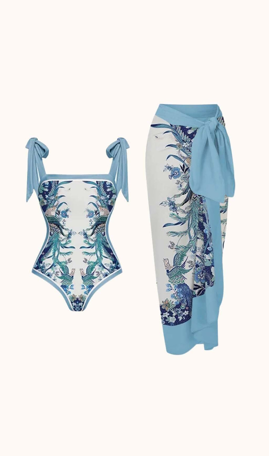 Costume da bagno stampato Tabitha, due pezzi