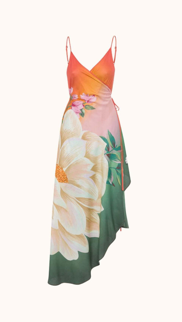 AIIZIE TRILLIAN SPAGHETTI OMBRE SWIMWEAR TWO PIECE SET - product image