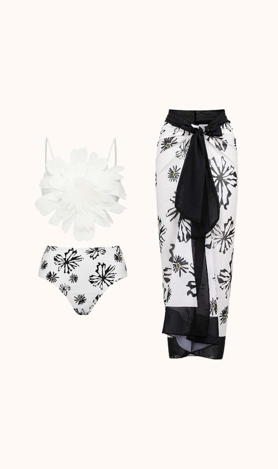 Set da bagno Aurea Flower da tre pezzi