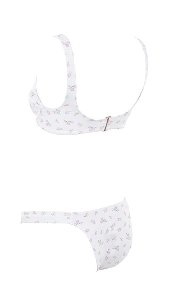 AIIZIE WHITE FLORAL PRINT BIKINI - product image