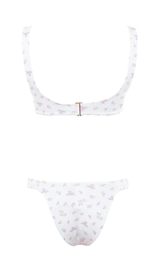 AIIZIE WHITE FLORAL PRINT BIKINI - product image