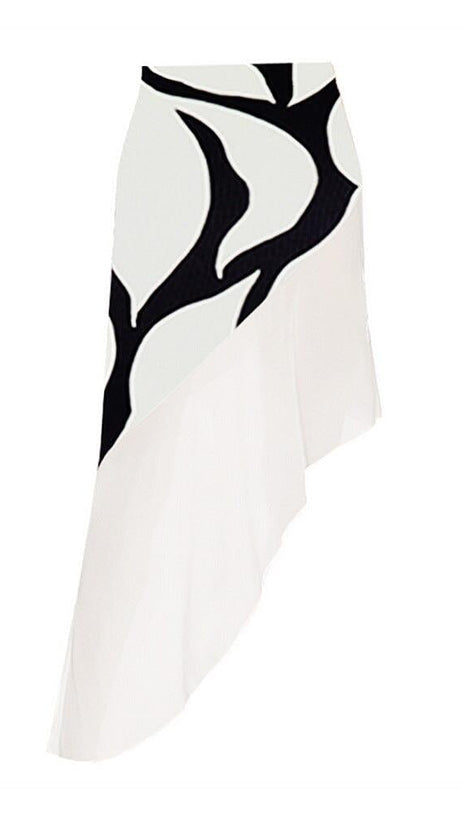 EXAGGERATED RUFFLE SWIMSUIT IN BLACK