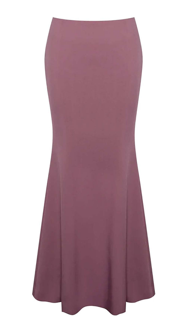 AIIZIE CRYSTAL CORSET MIDI DRESS IN AMETHYST - product image