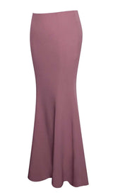 CRYSTAL CORSET MIDI DRESS IN AMETHYST