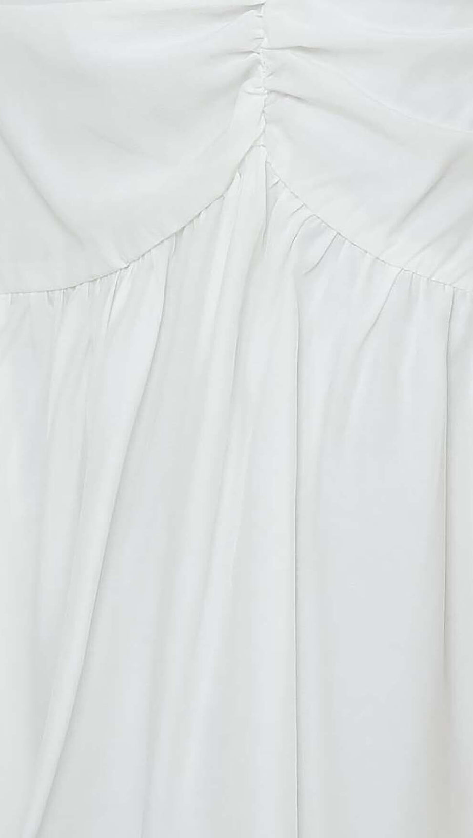 STRAPPY RUFFLED MINI DRESS IN WHITE