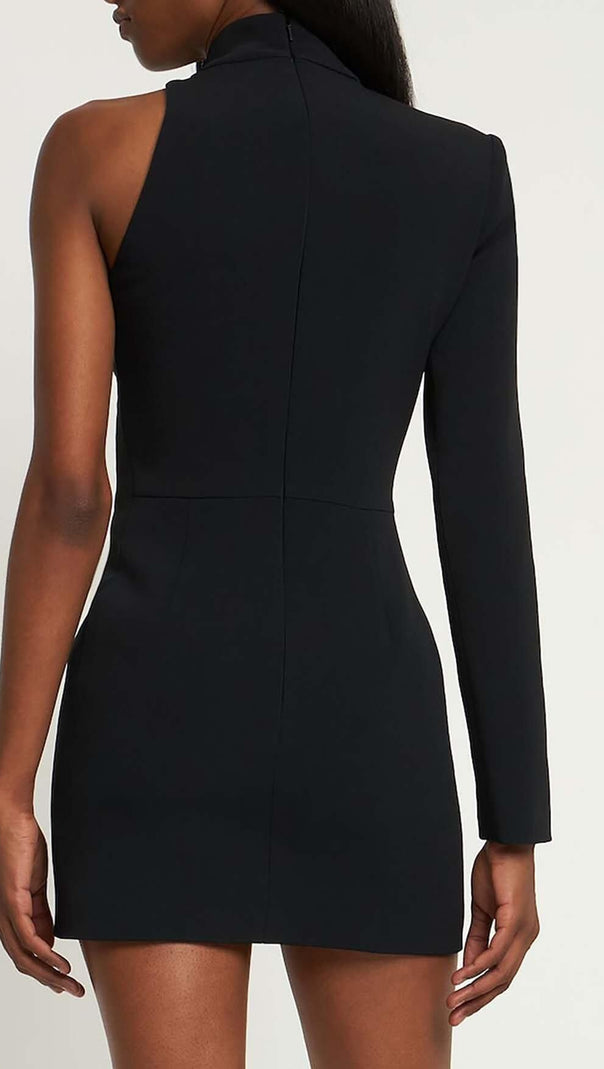 AIIZIE STARFISH EMBELLISHED MINI DRESS IN BLACK - product image