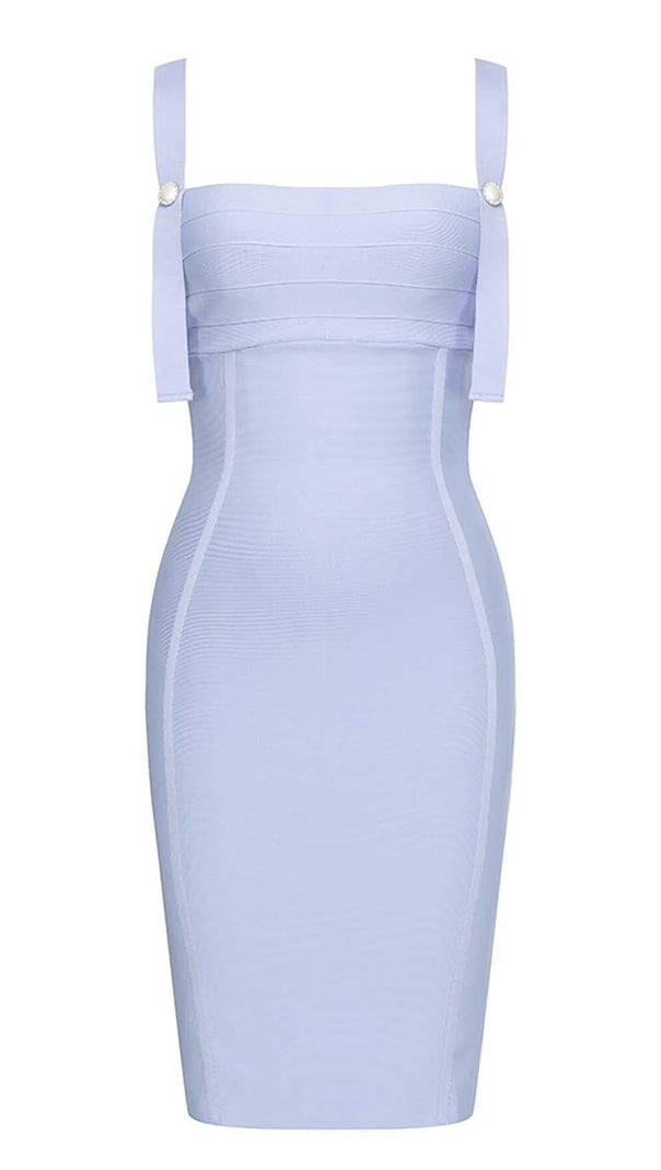 AIIZIE STRAPPY BANDAGE MINI DRESS IN BLUE - product image