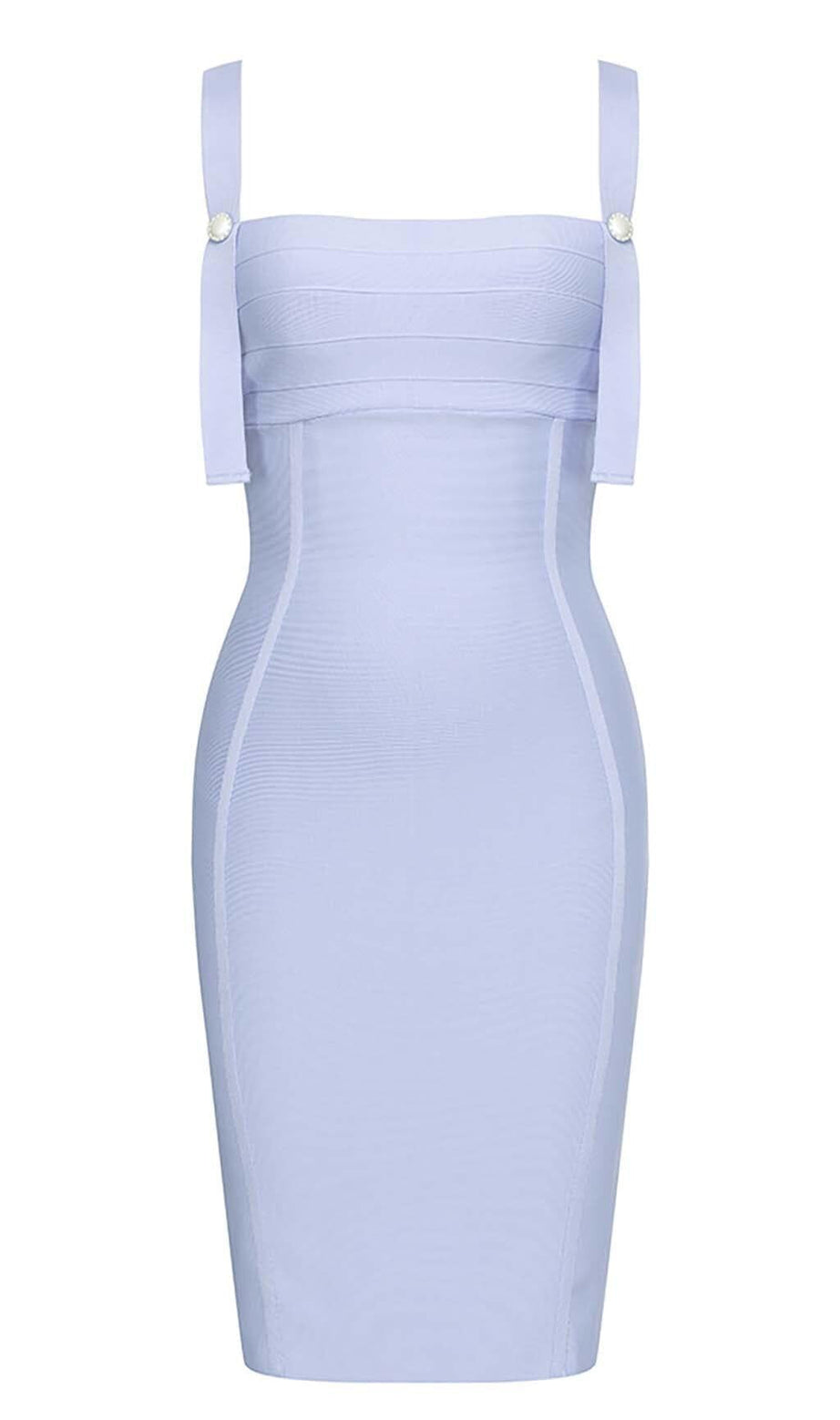 MINI ABITO BLU CON FASCE E SPALLINE