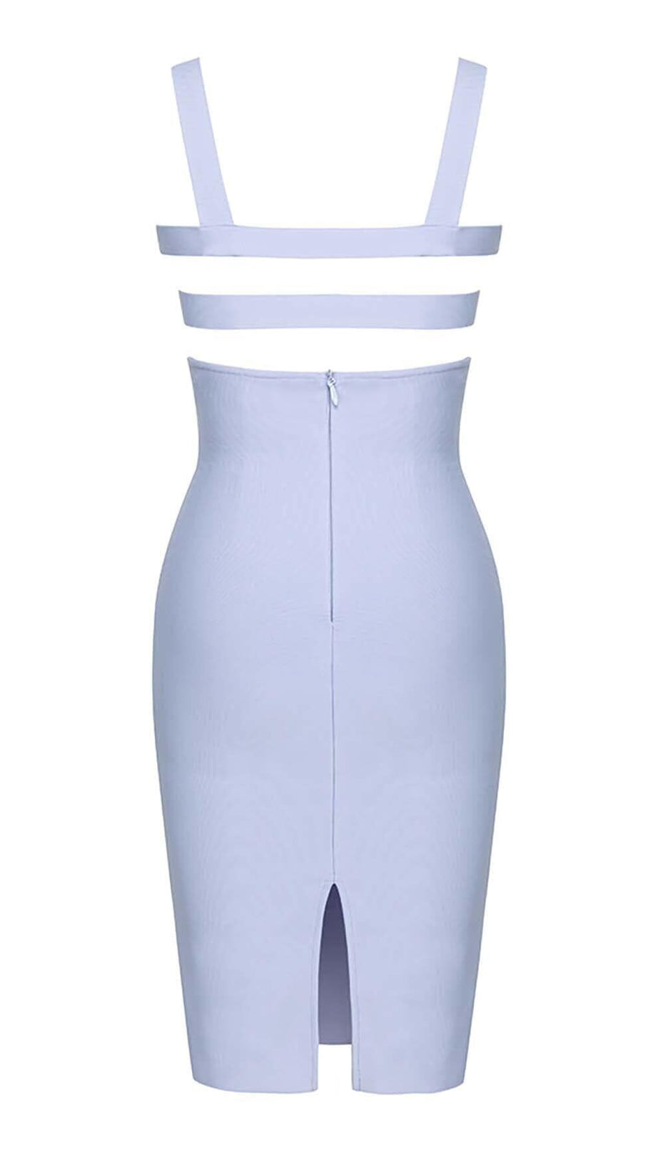 STRAPPY BANDAGE MINI DRESS IN BLUE