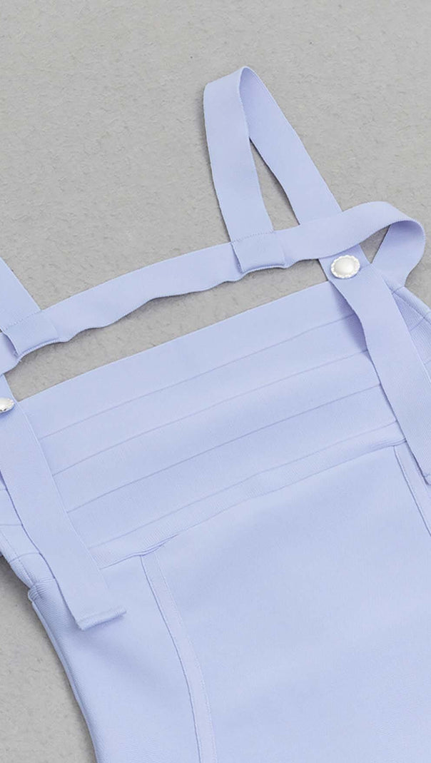 AIIZIE STRAPPY BANDAGE MINI DRESS IN BLUE - product image