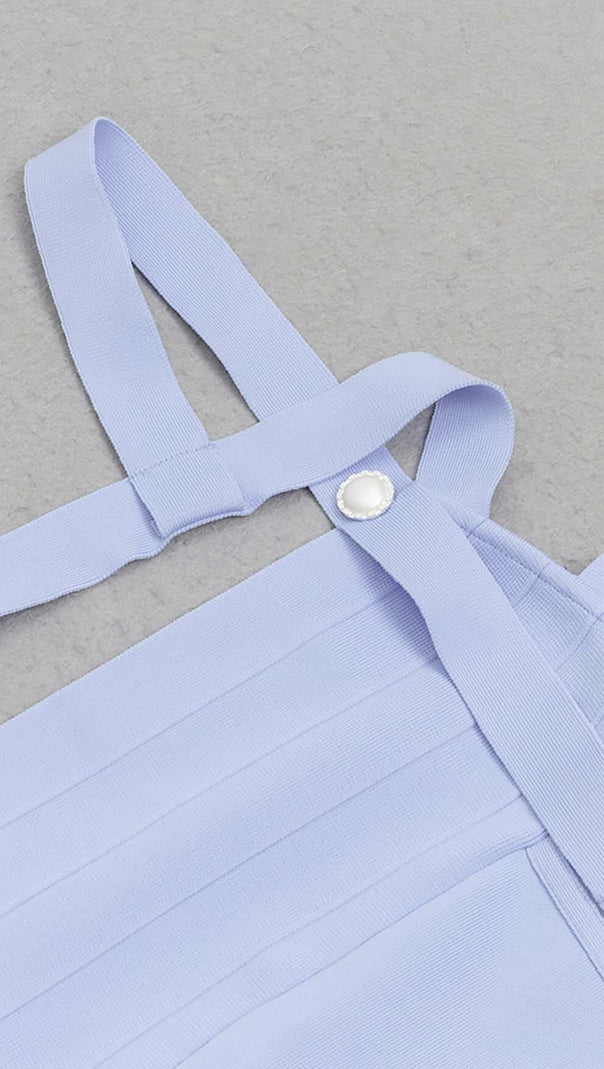 AIIZIE STRAPPY BANDAGE MINI DRESS IN BLUE - product image