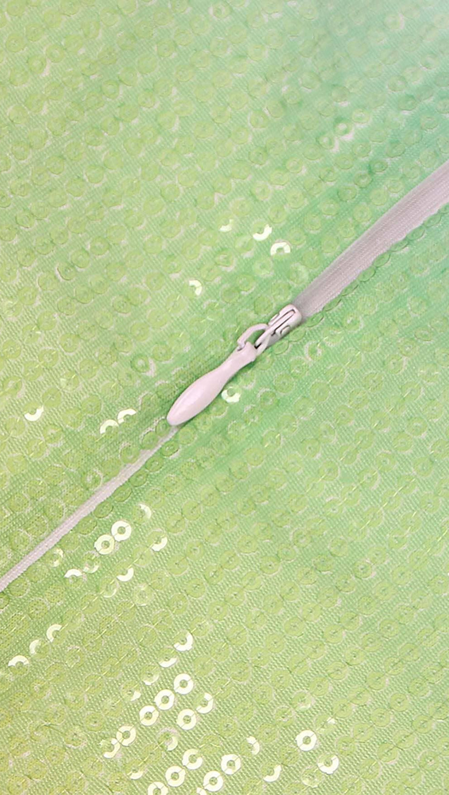 ABITO LUNGO SENZA SPALLINE CON PAILLETTES OMBRE MULTICOLORE