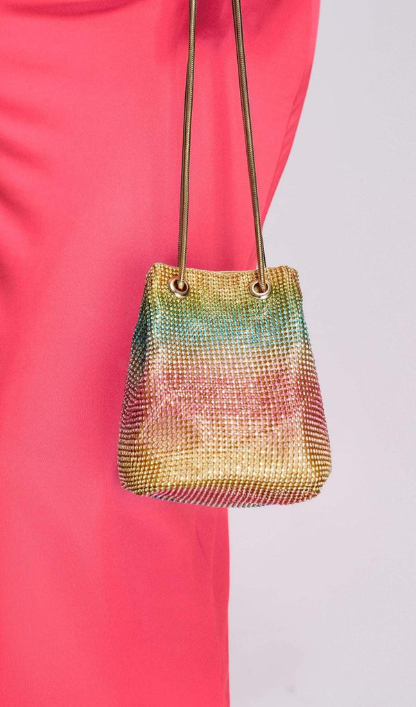 LALA RAINBOW DIAMANTE BAG