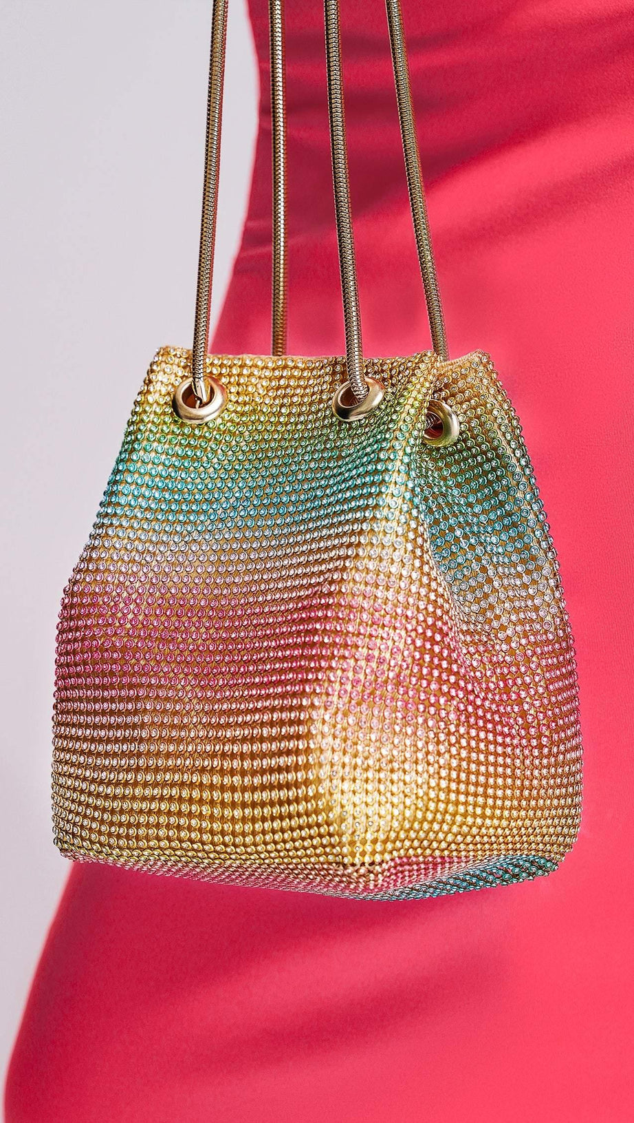LALA RAINBOW DIAMANTE BAG
