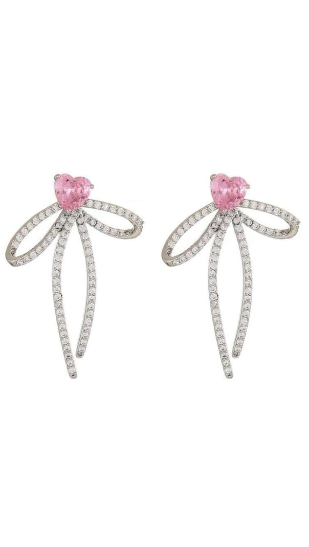 AIIZIE CRYSTAL BOWKNOT EARRINGS - product image