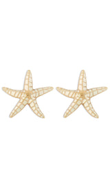 STARFISH EARRINGS IN BEIGE