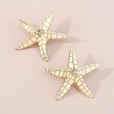 STARFISH EARRINGS IN BEIGE