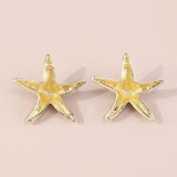 STARFISH EARRINGS IN BEIGE