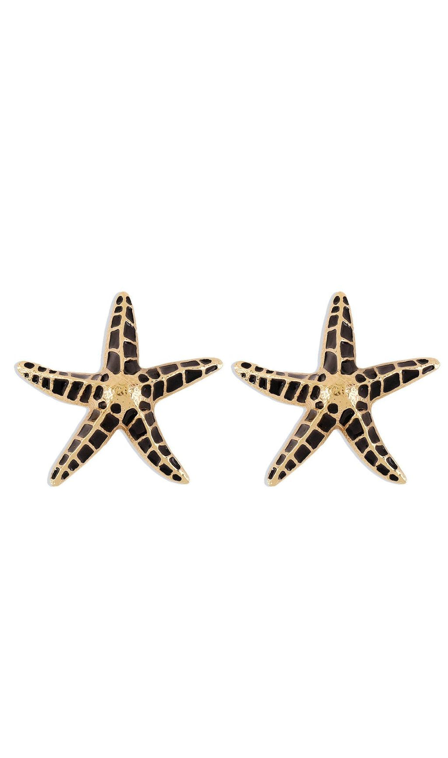 ORECCHINI STELLA MARINA IN NERO