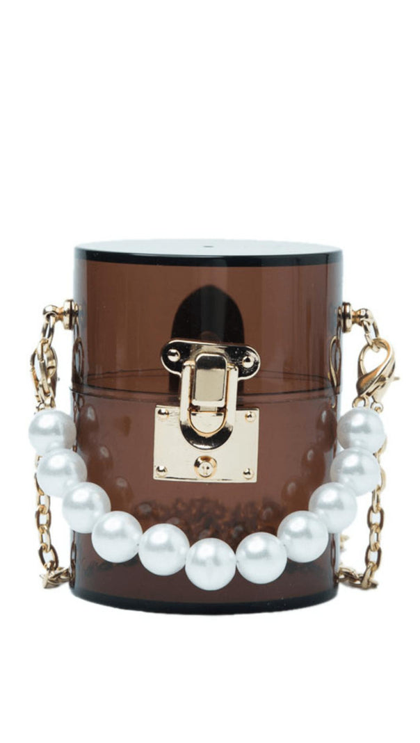 AIIZIE GREEN ACRYLIC PEARL JELLY BAG - product image