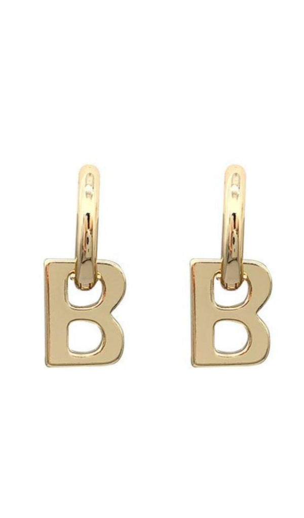 GOLD B DETACHABLE EARRINGS