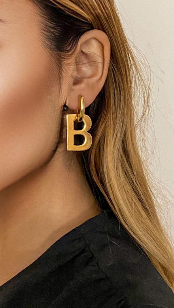 AIIZIE GOLD B DETACHABLE EARRINGS - product image