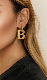 GOLD B DETACHABLE EARRINGS