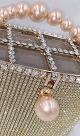 GOLD PEARL LUGGAGE HANDBAG