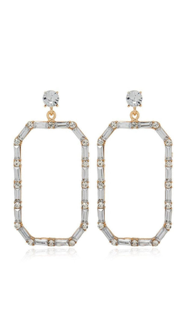 AIIZIE SQUARE DIAMONATE EARRINGS - product image