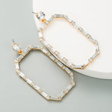 SQUARE DIAMONATE EARRINGS