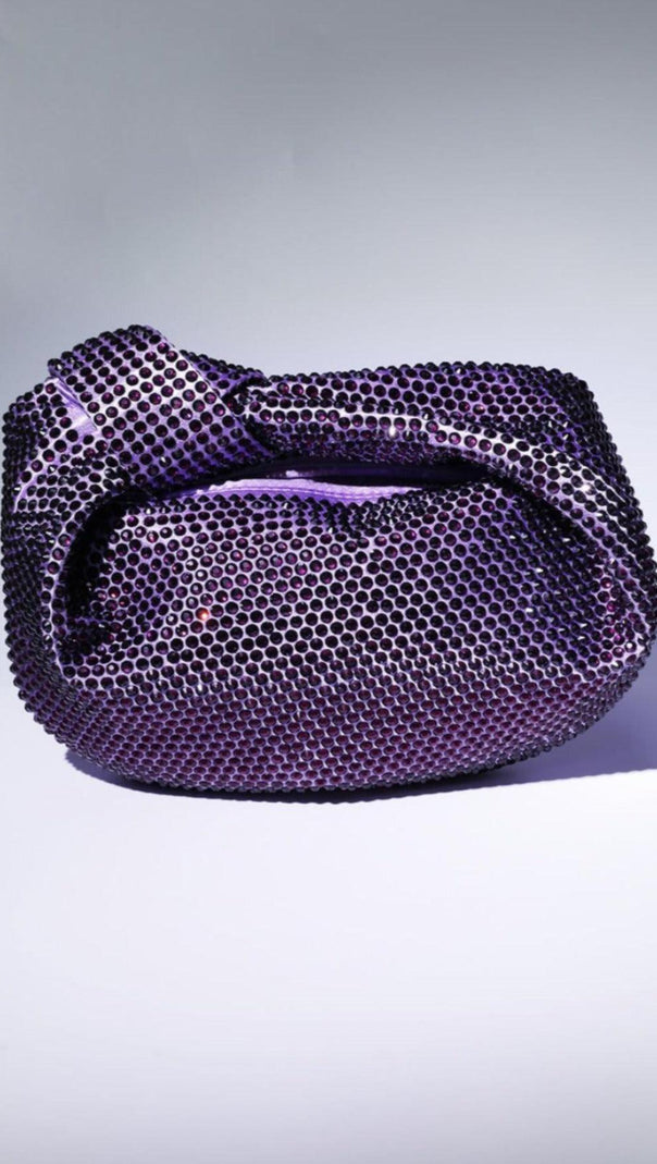 AIIZIE EMBELLISHED TOTE BAG IN PURPLE - product image