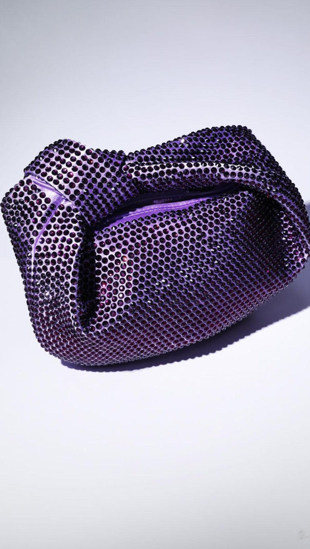 AIIZIE EMBELLISHED TOTE BAG IN PURPLE - product image
