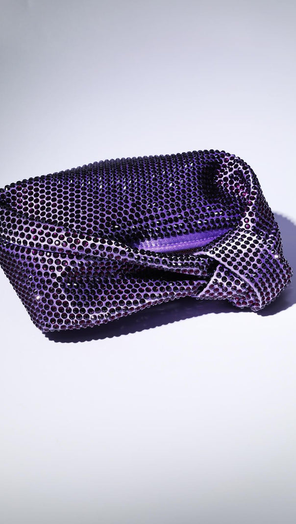 AIIZIE EMBELLISHED TOTE BAG IN PURPLE - product image