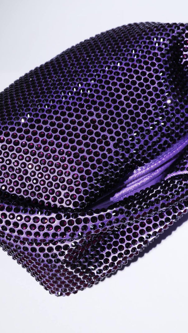 AIIZIE EMBELLISHED TOTE BAG IN PURPLE - product image
