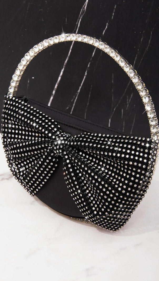 AIIZIE CRYSTAL BOW CLUTCH - product image