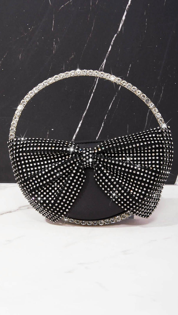 AIIZIE CRYSTAL BOW CLUTCH - product image