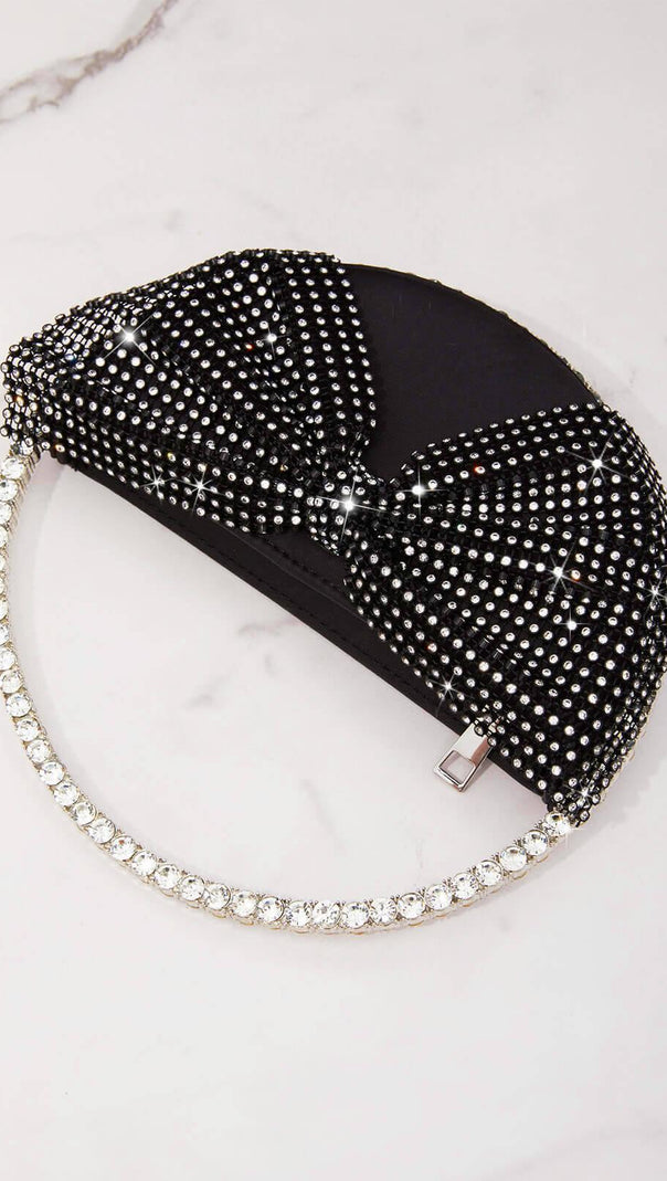 AIIZIE CRYSTAL BOW CLUTCH - product image