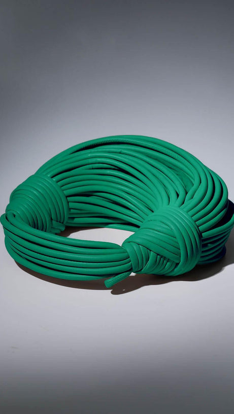 DOUBLE KNOT TOTE BAG IN GREEN