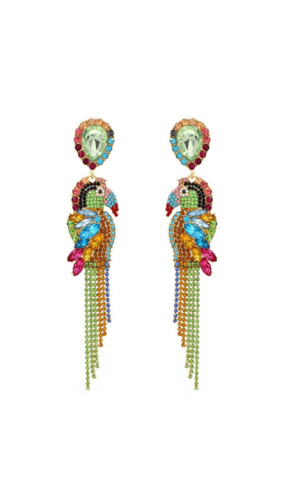 PARROT DIAMONATE EARRINGS