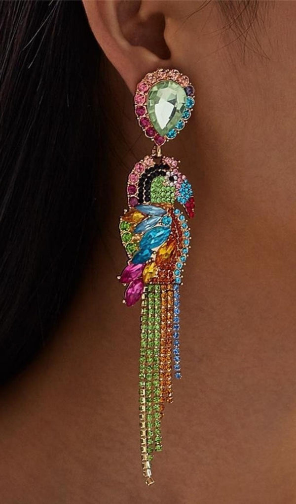 PARROT DIAMONATE EARRINGS