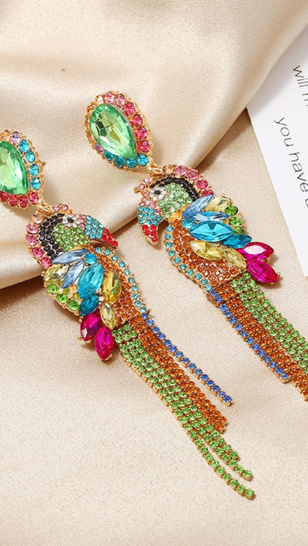 AIIZIE PARROT DIAMONATE EARRINGS - product image