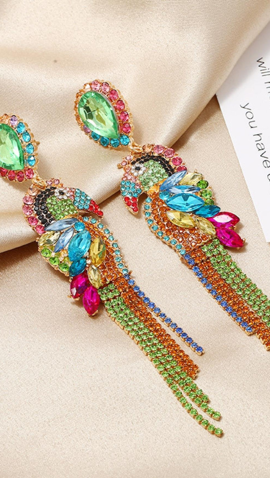PARROT DIAMONATE EARRINGS