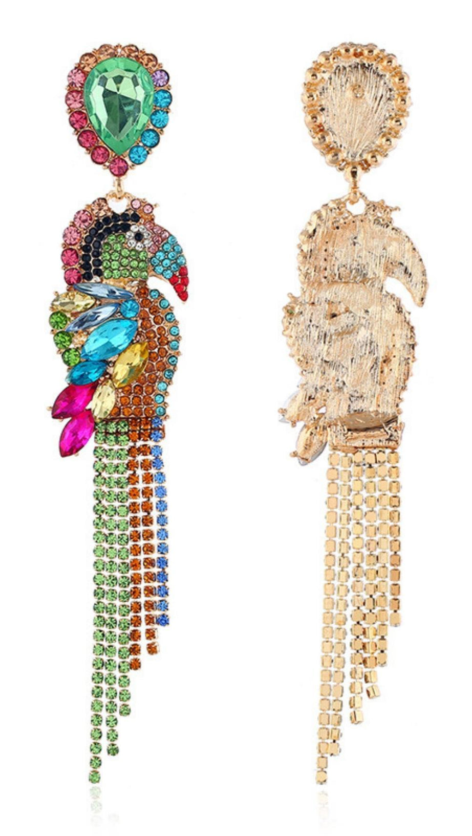 PARROT DIAMONATE EARRINGS