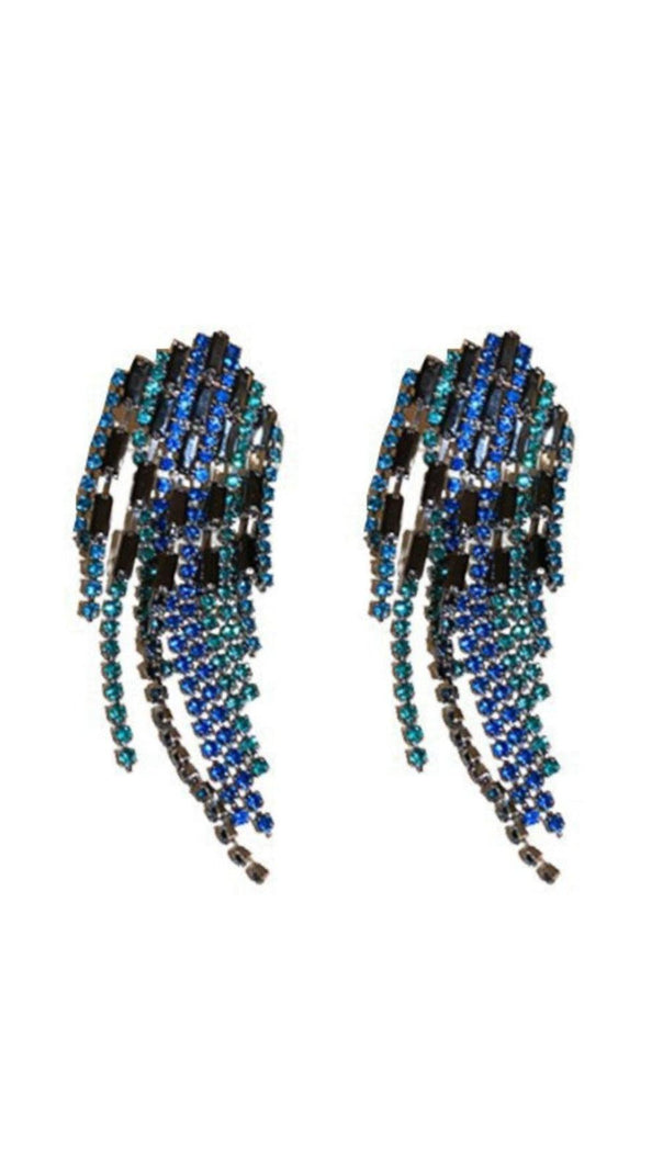 AIIZIE RHINESTONE FRINGE EARRINGS - product image