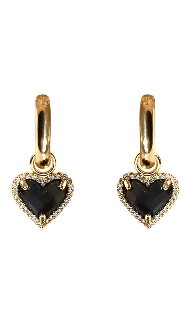 AIIZIE VINTAGE HEART SHAPED EARRINGS - product image