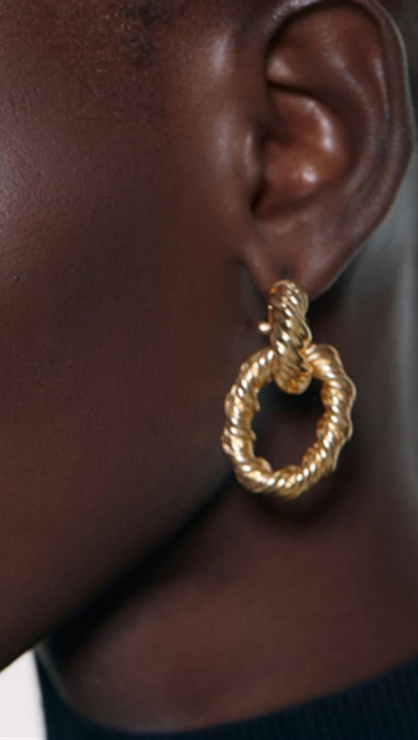 AIIZIE FASHION GOLDEN EARRINGS - product image